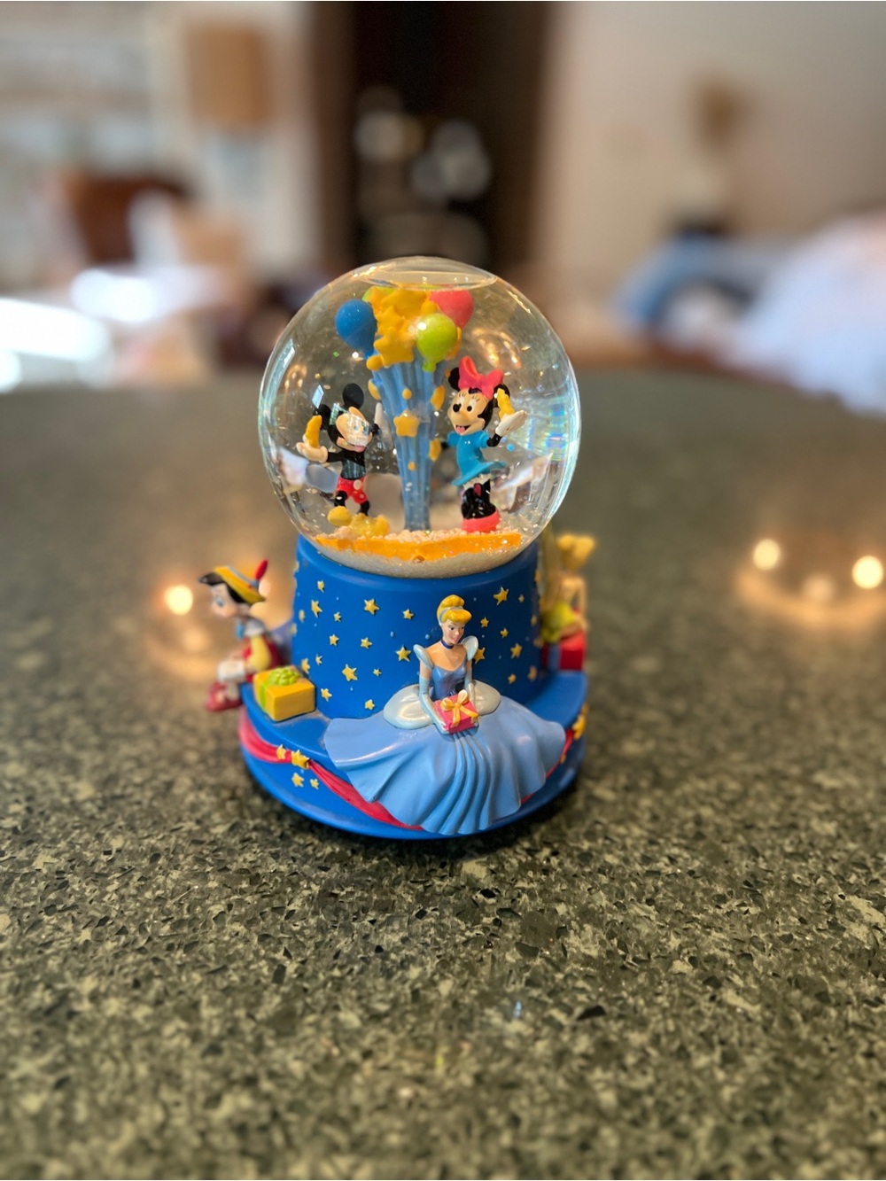 Disneys 100th anniversary snow globe 2001